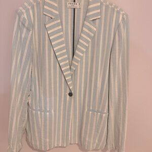 Frame striped blazer! PERFECT for warmer temps! 100% cotton